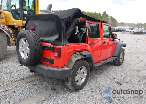 2013 Jeep Wrangler Unlimited Sport из США, поврежденный, VIN 1C4BJWDG3DL622967